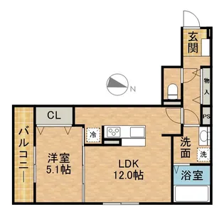 D−HILLS広沢【2階】の間取り