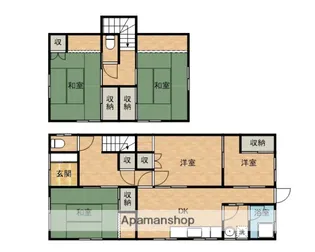 静岡県焼津市焼津1丁目【一戸建】の間取り