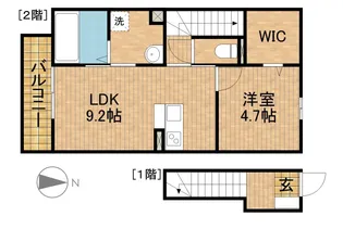 ポポラーレ【2階】の間取り