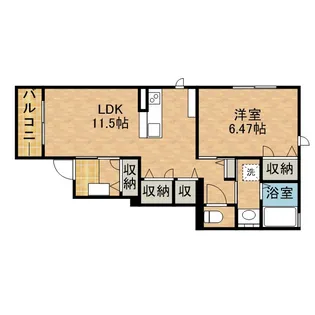 ルリアン縁【1階】の間取り