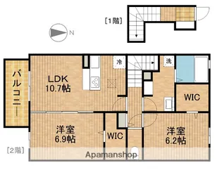 コーポ ヴェルデ【2階】の間取り