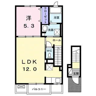 ミュリール【2階】の間取り