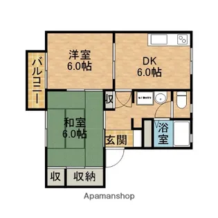 ヘリポートハウスA【2階】の間取り