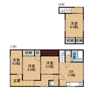 静岡県島田市中溝町【一戸建】の間取り