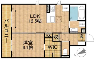 プランドール【1階】の間取り