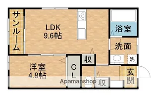 エルガーデン幸【2階】の間取り