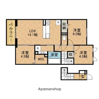 Lemonnie(レモーニ)【2階】の間取り