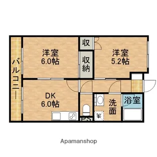 ルシェンテ【3階】の間取り