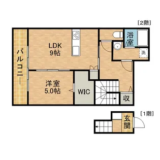 LOTUS石津中町【2階】の間取り