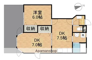 VILLA AMITY D【1階】の間取り