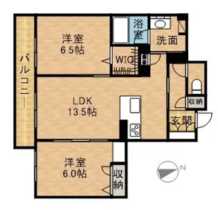 LE CHAINON【3階】の間取り