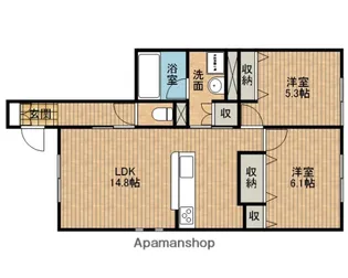 サンサリーレ【1階】の間取り