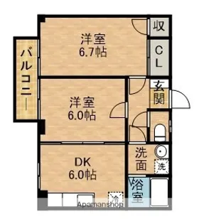 ラ プラージュ【1階】の間取り