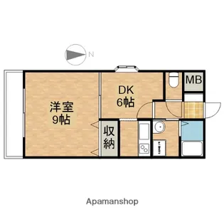 アビターレセイセイ【110号室】の間取り