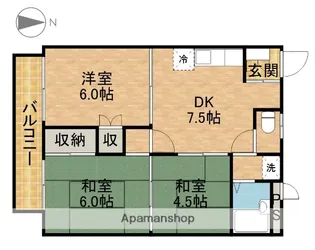 吉田ハイツ【2階】の間取り