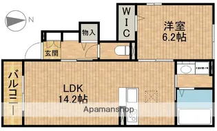 プレジール【1階】の間取り
