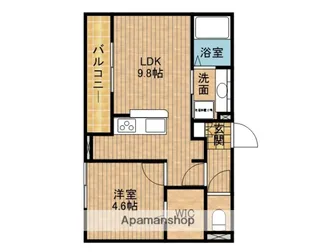 DCREST田沼3丁目【2階】の間取り