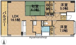 アートピア西ヶ崎【904号室】の間取り