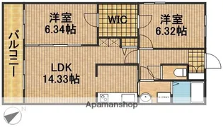 デラパーチェ【5階】の間取り