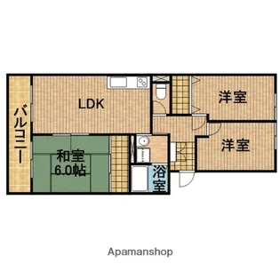 Kフラット11【2階】の間取り