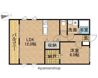 ONLY・Y【2階】の間取り