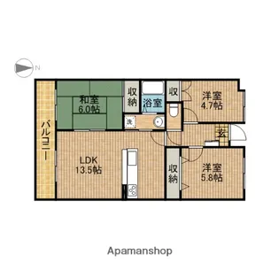 ふるさと【4階】の間取り