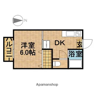 リバストン【103号室】の間取り