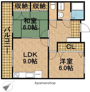ディアコート【3階】の間取り