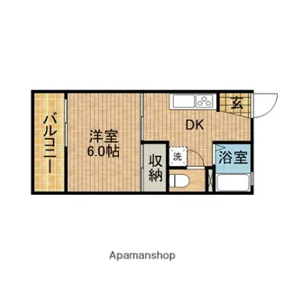 栄ハイツ【2階】の間取り