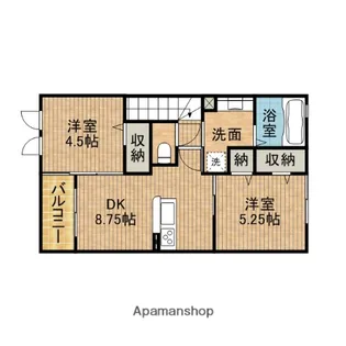 ル・アンジュ【2階】の間取り