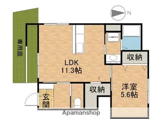 フルール【1階】の間取り