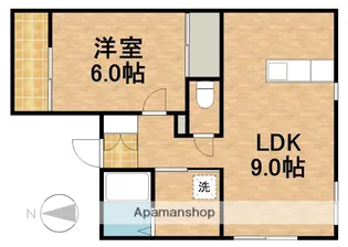 ミストラル【2A号室】の間取り