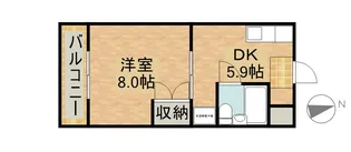 佐鳴の丘【304号室】の間取り