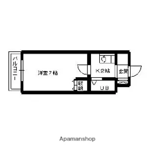 レジデンス浜松【402号室】の間取り