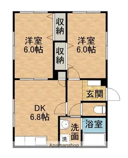 グランデージ・ヴァン【1階】の間取り