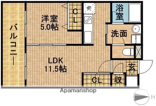 シルヴァーノ【1階】の間取り