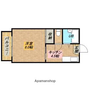片山ハイツ【101号室】の間取り