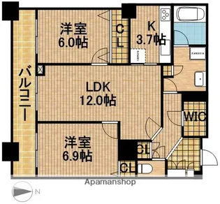 D’Sタワー【1804号室】の間取り