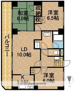 アルカディア曳馬【1階】の間取り