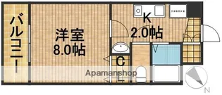 上島第1ビル【4階】の間取り