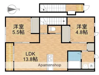 ウィングⅡ【2階】の間取り