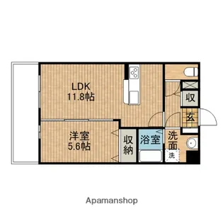 レセーナ【3階】の間取り