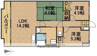 ラフォーレ東【2階】の間取り