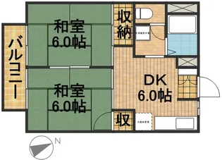 ロイヤルハイツ【1階】の間取り