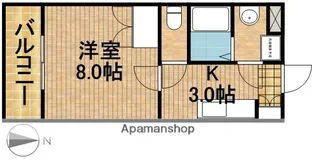 マンションアリーナ・ピア【2階】の間取り
