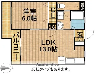 キャトル今之浦【2階】の間取り