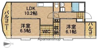 エスポワール【1階】の間取り