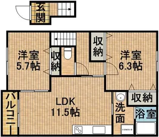 マウルール【2階】の間取り