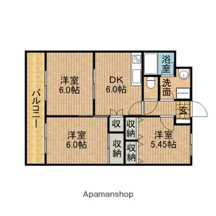 エクセレント大覚寺【1階】の間取り