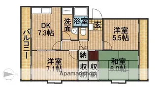 サニーコート【1階】の間取り